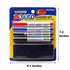 Premium Dry Erase Markers with Eraser Set - 4 White Board Markers in 3 Colors (Black, Red, Blue)