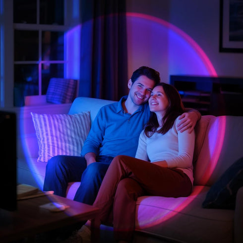 Sunset 360 AIHYING Lamp Projector,Multicolor Changing Night Light Degree Rotation Rainbow Led Sun Lamp for Photography
