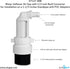 Water Softener Air Gap with 1/2-inch Barb Connector for Installation on 1-1/2-inch Standpipe with PVC Trap Adapters