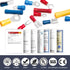 Chanzon 200pcs Insulated Crimp Wire Connector Terminal Assortment, Butt Splice, Male & Female Spade, Fork, Ring Kit