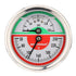 MEASUREMAN Tridicator, Thermo-Manometer, 2-1/2", Silicone Oil Filled, 0-160psi/30-250 deg F, Stainless Steel Case
