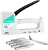 HAUSHOF Light Duty Staple Gun, Upholstery Staple Gun with 800PCS JT21 Staples, White Staple Gun Kit