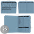 Blue Real Estate Folders, 25 Preprinted Property Listing Folders, 9 5/8" x 11 3/4" Seller Buyer Checklist