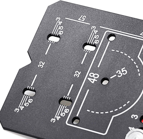 Cabinet Handle Template Tool, Adjustable Hinge Hole Finder, High Strength Aluminum Alloy Hinge Drilling Jig