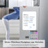 INMORVEN Small White Board - Dry Erase Menu Planner, Magnetic Whiteboard for Fridge with Markers and Eraser
