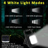 2Pack, MAKDAK COB Rechargeable Keychain Flashlight High Lumen Super Bright LED Work Light with Magnet,Clip,Bottle