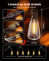 60FT 26+2 ST38 Bulbs, 2700K VIPAR Outdoor String Lights LED Patio Lights LED Waterproof with Shatterproof Edison
