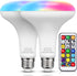 JandCase BR30 Color Changing Light Bulb, RGB+Warm+Cool White, 12W (100W Equivalent), 2 Pack
