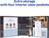Avery Heavy-Duty View 3 Ring Binder - 4" One Touch Slant Rings, Holds 8.5" x 11" Paper, 2 Black Binders