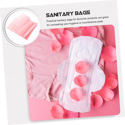 200pcs Feminine Napkin Disposal Bags Opaque Waste Bags for Menstrual Products Strong Sealing Travel-friendly Pouches