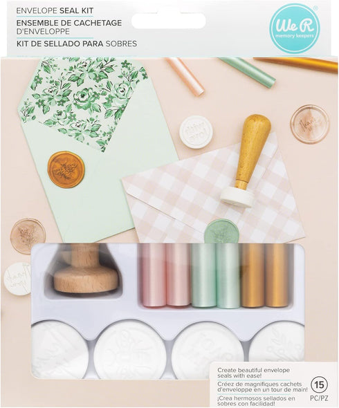We R Memory Keepers Envelope Seal Kit | Envelope Maker Tool | Stamp Handle | Glue Sticks | Card Making