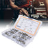 Flanged Hex Head Bolts Assortment Kit, 70 Pcs M5 Flange Hexagon Screws, Stainless Steel Hardware Accessory