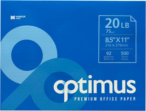 Multipurpose Copy Printer Paper, 8.5” x 11”, 20 lbs, White, 2500 SHEETS/5 REAMS