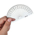 eBoot Plastic Protractor, 180 Degrees, 4 Inch and 6 Inch, Clear, 2 Pieces