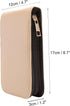 Fountain Roller Ball Pen Case Holder - PU Leather Bag for 12 Pens, Beige