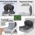 Nextexplore Ergonomic Seat Cushion for Office Chair & Car One-Piece Memory Foam Chair Pad with Lumbar Back Support