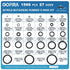 1566Pcs of 27 Varieties of O-Ring Seal Kit in Nitrile Rubber Material for Automotive, Plumbing, Air & Water Fitting Seal Leak Repair
