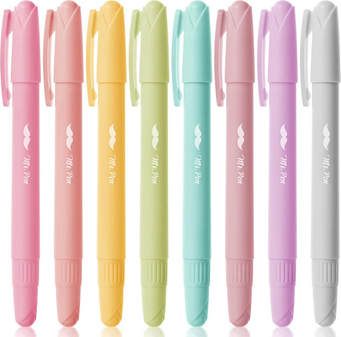 Mr. Pen Gel Highlighter, 8 Pack, Pastel Colors, No Bleed Bible Highlighters, Bible Markers, Gel Highlighters for Bibles