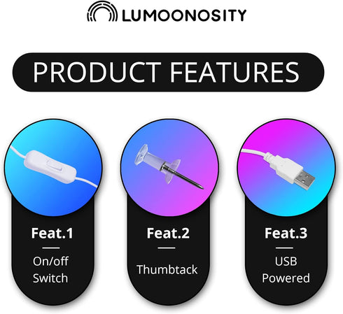 Lumoonosity Live Neon Sign - Blue&Pink LED On Air Light for Streamers/Influencers/Gamers - Streaming/Recording Live