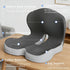 JNHEST Tailbone Orthopedic Cushion, L-Shaped Ergonomic Design Seat Cushion, Non Slip Memory Foam Car Cushion with Back