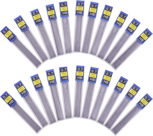 Morepack 840 Pieces 0.7 mm HB Lead Refills, Break Resistant Mechanical Pencil Refills, 70 Tubes