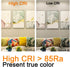 ILC RGB LED Light Bulb, 8 Pack, Color Changing, 40W Equivalent, 450LM, 2700K Warm White, RGBW, Flood Light