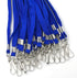 Lanyard 50PCS with Swivel Hook Clips for ID Name Badge Holder, Blue