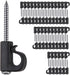 BeneLabel 60 Pack Q-Hanger, Christmas Lights Hanger Hooks, Easy Release Outdoor Wire and Fairy Lights for New Year Party