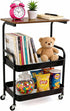 Gmrithaf 3 Tier Rolling Cart, Utility Carts with Wheels, Heavy Duty Metal Storage