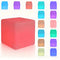 MOCHAG LED Cube Lights, 12inch Rechargeable RGB Colors Changing Light with Remote, 16