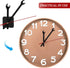 Wall Clock Mechanism Replacement: Creative Wrench Shpaed Clock Hands and Motor Kit - Clock Parts Battery Operated Kit DIY Clock Making Kit (Black)