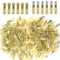Glarks 100pcs Fully Insulated Female/Male Spade Nylon Heat Shrink Waterproof Quick Disconnect Electrical Crimp