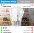 LED Refrigerator Light Bulb, 40 Watt Equivalent, 120V Fridge Appliance, 4W Daylight White 5000K, 2-Pack