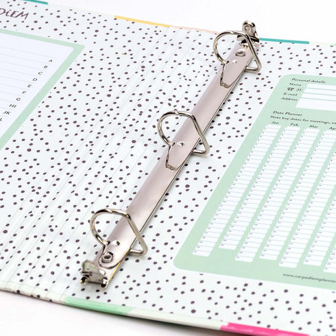 Pukka Pad Carpe Diem Preloaded Rollbound Ringbinder, 12.4 x 10.8in with Index, Planner Pages, and 5-Part Dividers