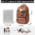 43L Backpack 17 16 15.6 Inch LATMAP Purse For Women Men Leather Shoulder Diaper Bookbag Tote Laptop Bag Handbags