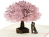 PENTA ANGEL Handmade Cherry Blossom 3D Pop Up Card for Romantic Love Letter, Wedding, Birthday Gift