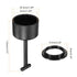 MECCANIXITY E26/E27 Socket Ring Removal Tool T Type with Lamp Shade Socket Rings for Medium Base, Light Replacing Accessories, Black Pack of 5