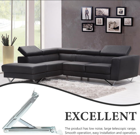 Adjustable Sofa Bed Headrest Lift Hinge Support Bracket, Heavy Duty Iron Folding Table Lifter for Furniture, Massage