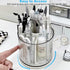 Marte Vanci 360 Degree Rotating Pen Pencil Holder, 6 Slots Desk Organizer for Makeup, Painting Brush, Craft Storage Bin