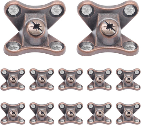 Bonsicoky 12 Pack Detachable Corner Brace - Removable Butterfly Corner Brackets with