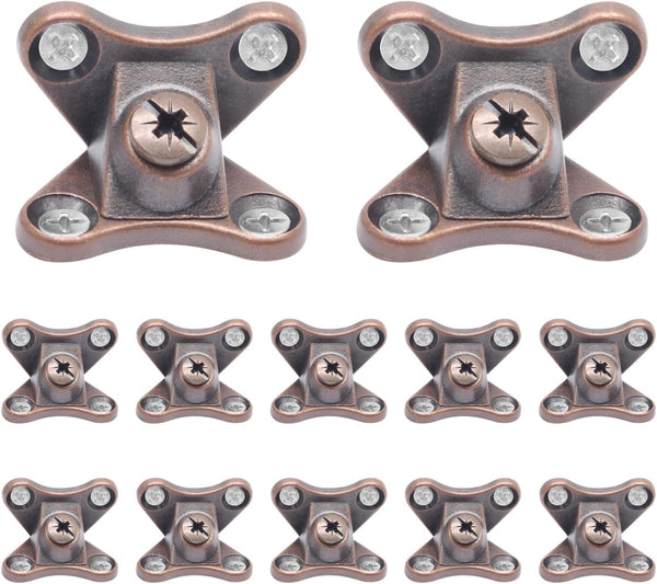 Bonsicoky 12 Pack Detachable Corner Brace - Removable Butterfly Corner Brackets with