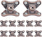 Bonsicoky 12 Pack Detachable Corner Brace - Removable Butterfly Corner Brackets with