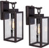 LIT-PaTH Dusk to Dawn Outdoor Wall Lantern, Wall Sconce as Porch Lighting