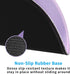 Dapesuom Round Mouse Pad, 8.7 x 8.7 Inch Premium Washable Non-Slip Rubber Base Cute Small Mouse Mat, Purple