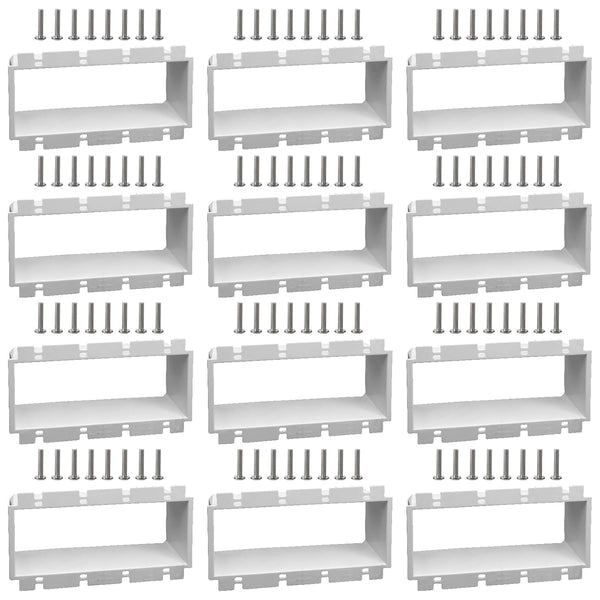 4-Gang BE4 Non-Metallic Electrical Power Outlet Box Extender(ETL Listed),Outlet Box Extender for
