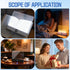 Generic 3 Smart Led Reading Light, Book Light Treasure Box, Rechargeable Clear LED Flat Reading Light with Colors