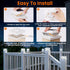 4x4 3.5x3.5 4-Pack 2 Brightever Solar Post Cap Lights, Outdoor Solar Powered Fence Post Lights Fit Vinyl/Wood Posts
