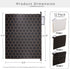 Y YOMA 12 Pack Decorative Hanging File Folders, Letter Size, Rose Gold, 1/5-Cut Adjustable Tabs, 3 Black Foil Design