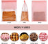 SixWeKit 50 Pack 11" 8.66" 4.33" Bakery Bags with Window, x x Reusable Large Kraft Paper Bread Bag with Tin Tie, Bread