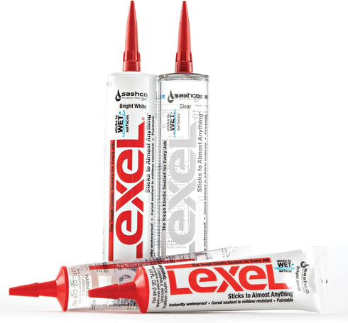 SASHCO 13080 Lexel Synthetic Rubber, 10.5 Oz, White, VOC